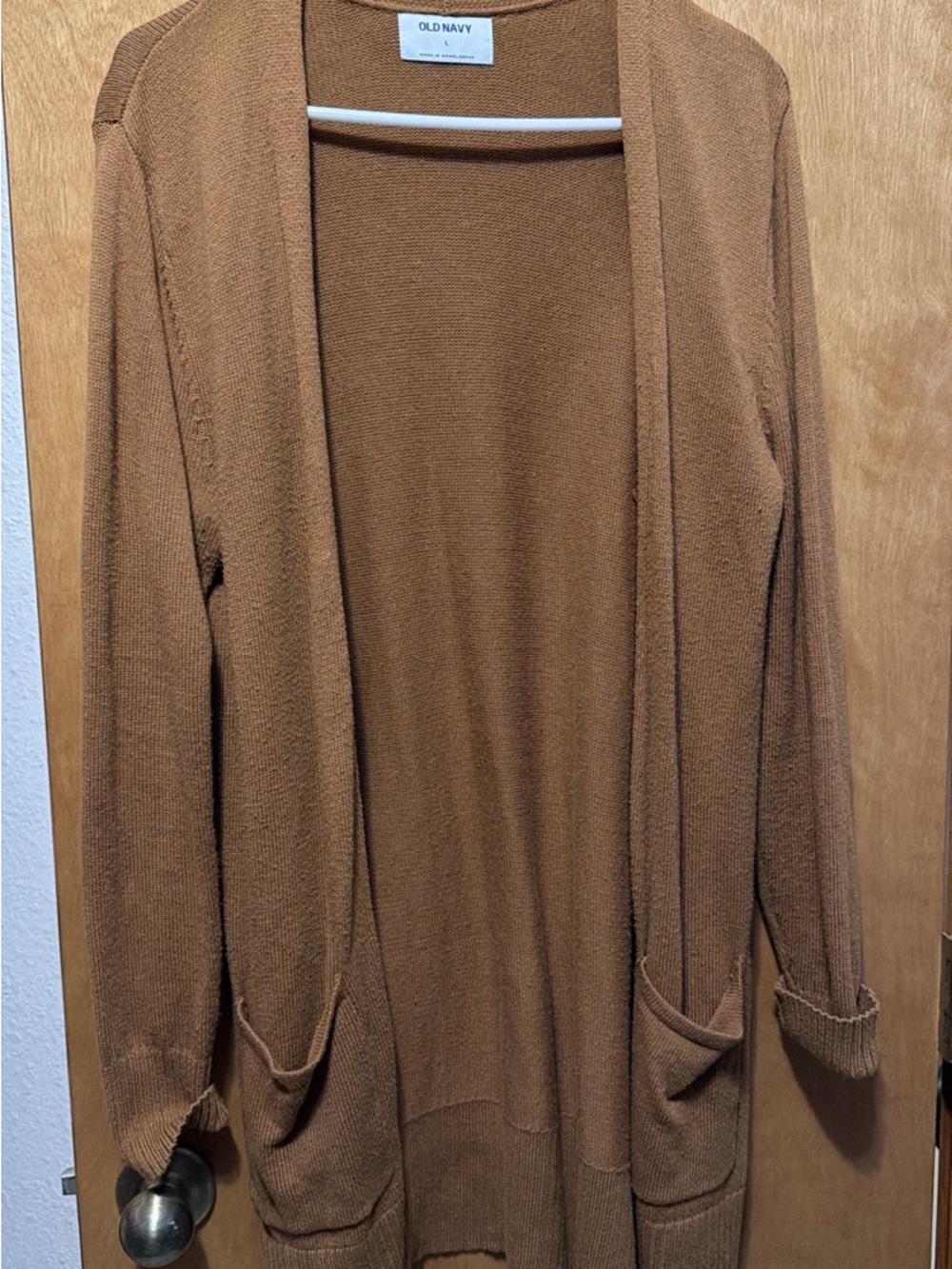 Old Navy Women's Open-Front Cardigan Sweater in Toasted Brown
